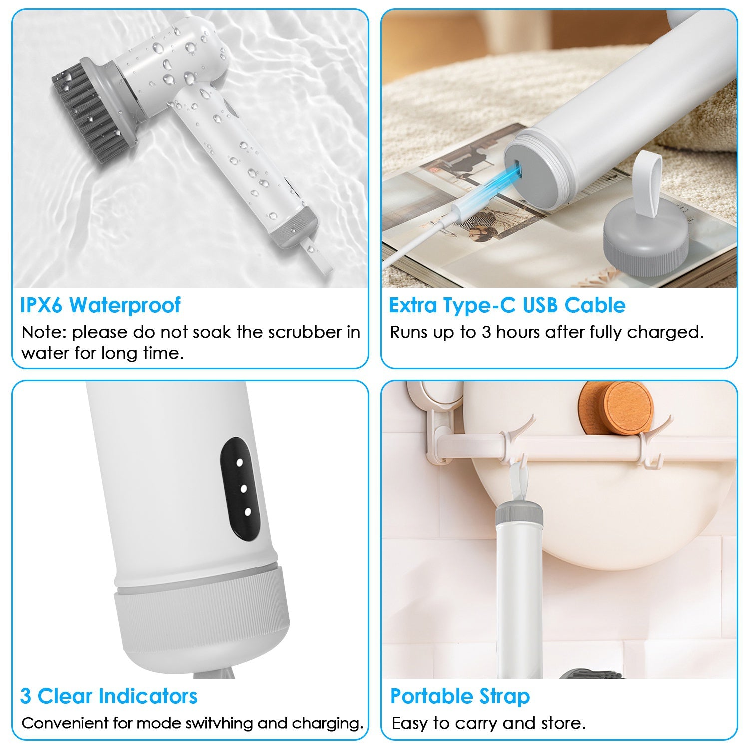 Electric Handheld Spin Scrubber